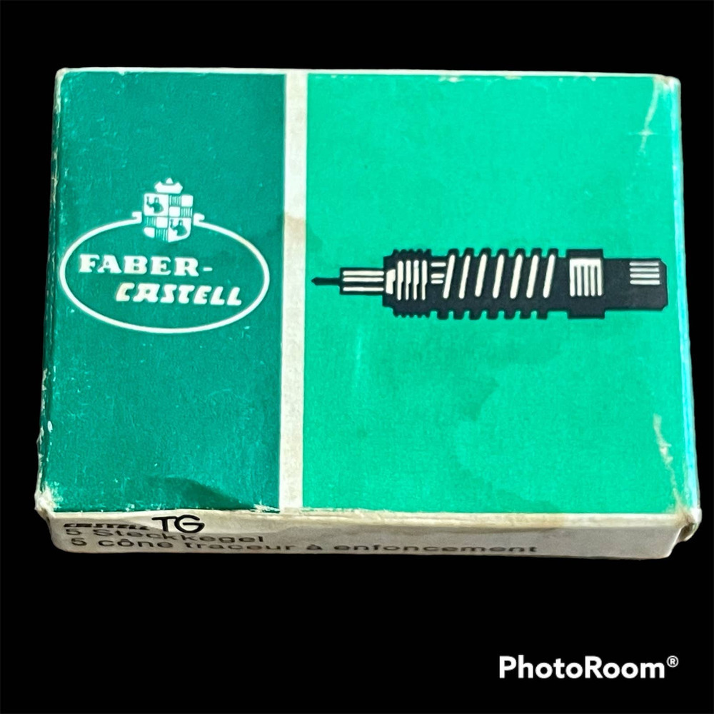 4 FABER CASTELL TG5 TECHNICAL PEN NIB - Drawing Cone Made in Germany